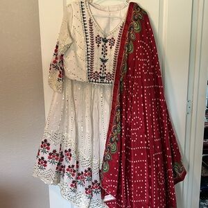 White chaniya choli